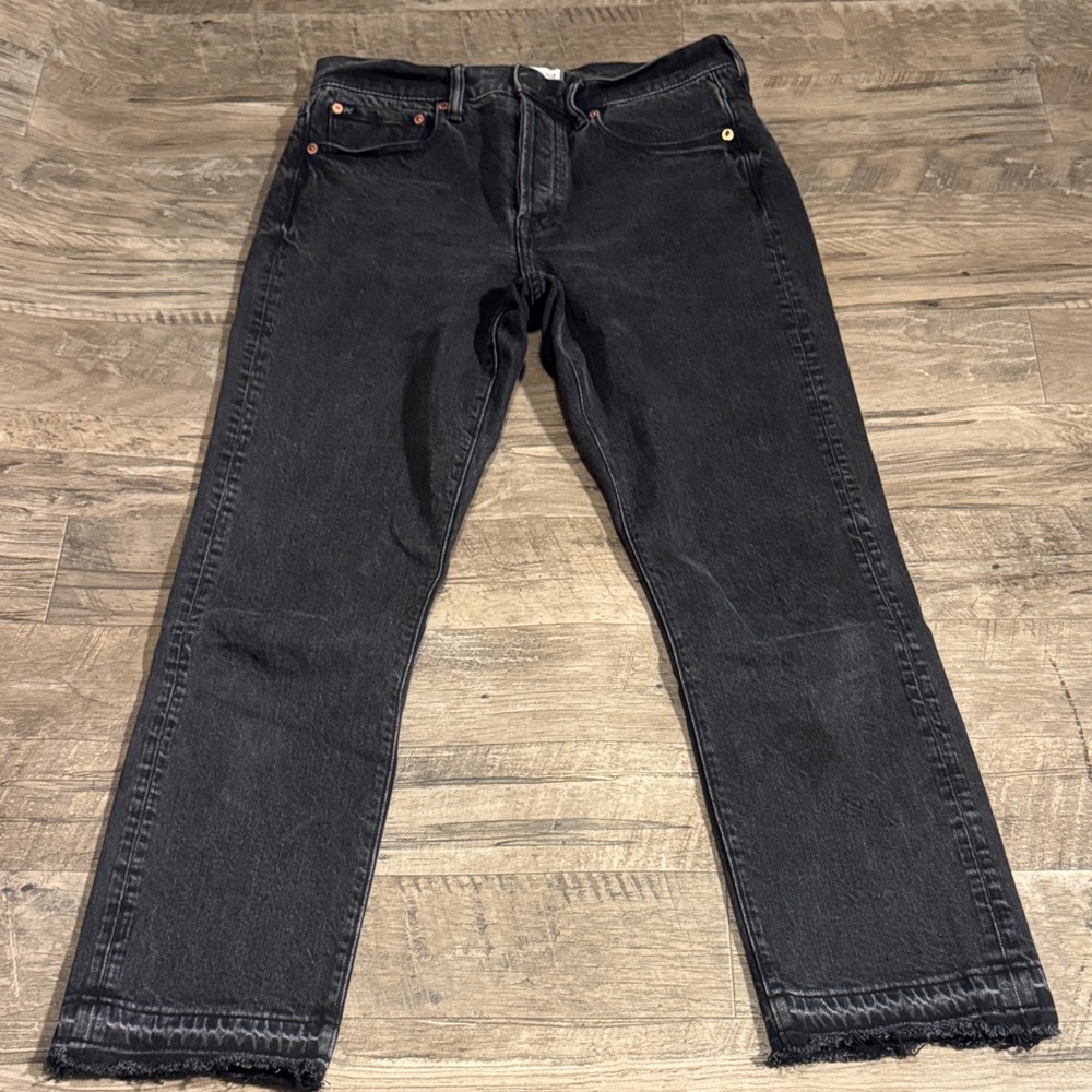 American Eagle Outfitters “Straight Crop” Black Jeans - Size 28